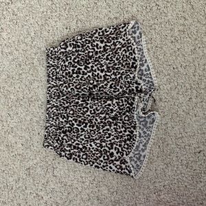 Women’s Hollister XS cheetah print shorts.